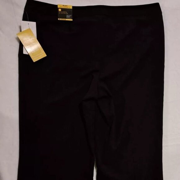 Women's‎ Studio 1940 Melissa Wide Leg Stretch Black Slacks Pants Size 3 Average - Picture 2 of 13